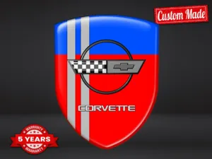 Corvette Loghi Marchi Auto Stile Standard Personalizzabile